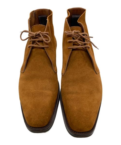 Edward Green（エドワードグリーン）Edward Green (エドワードグリーン) SILVERSTONE スエードチャッカブーツ ブラウン（TOBACCO） サイズ:7Eの古着・服飾アイテム