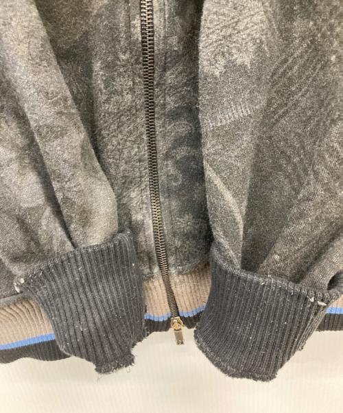ETRO（エトロ）ETRO (エトロ) ペイズリー柄ジップパーカー ブラック×グレー サイズ:Sの古着・服飾アイテム