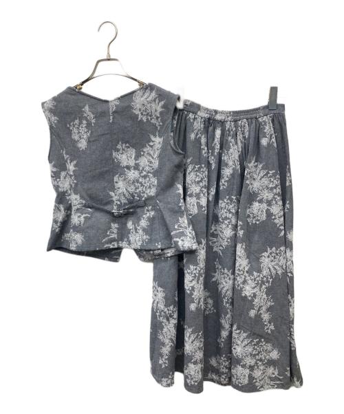 HER LIP TO（ハーリップトゥ）HER LIP TO (ハーリップトゥ) Martigues Jacquard Vest Set グレー サイズ:Sの古着・服飾アイテム