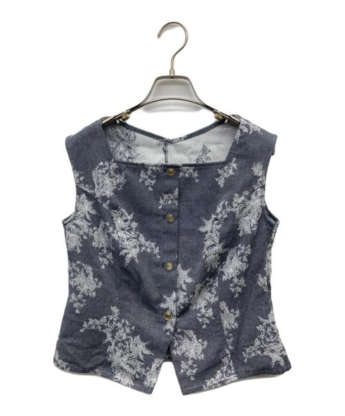 HER LIP TO（ハーリップトゥ）HER LIP TO (ハーリップトゥ) Martigues Jacquard Vest Set グレー サイズ:Sの古着・服飾アイテム