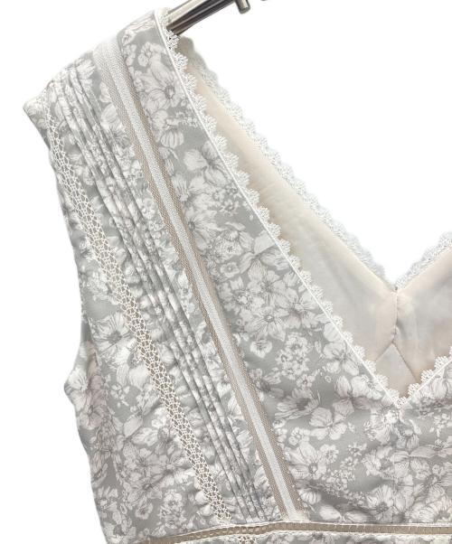 HER LIP TO（ハーリップトゥ）Her lip to (ハーリップトゥ) Lace Trimmed Floral Dress グリーン サイズ:Sの古着・服飾アイテム