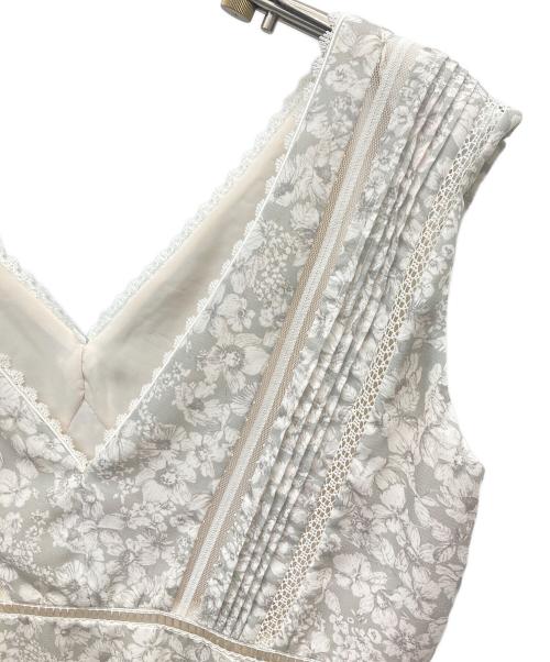 HER LIP TO（ハーリップトゥ）Her lip to (ハーリップトゥ) Lace Trimmed Floral Dress グリーン サイズ:Sの古着・服飾アイテム