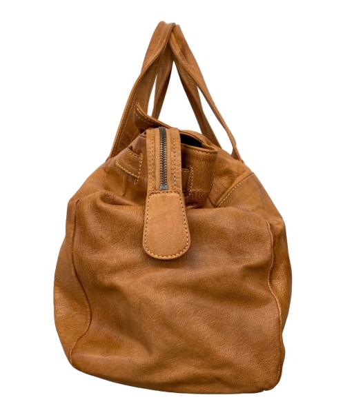 dan genten（ダン ゲンテン）dan genten (ダン ゲンテン) ゴートレザーボストンバッグ ブラウンの古着・服飾アイテム