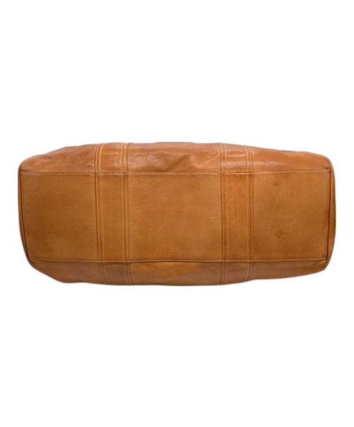 dan genten（ダン ゲンテン）dan genten (ダン ゲンテン) ゴートレザーボストンバッグ ブラウンの古着・服飾アイテム