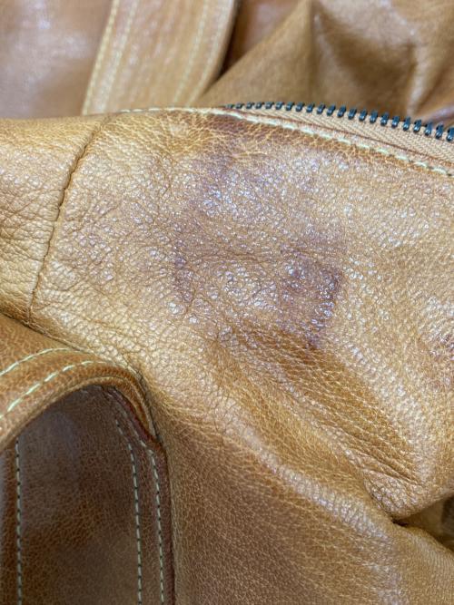 dan genten（ダン ゲンテン）dan genten (ダン ゲンテン) ゴートレザーボストンバッグ ブラウンの古着・服飾アイテム