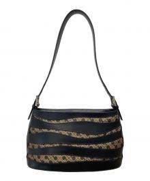 GHERARDINI（ゲラルディーニ）の古着「シグネチャーワンショルダーバッグ」｜ブラウン×ブラック