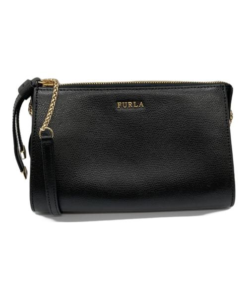 FURLA（フルラ）FURLA (フルラ) チェーンショルダーバッグ ブラックの古着・服飾アイテム