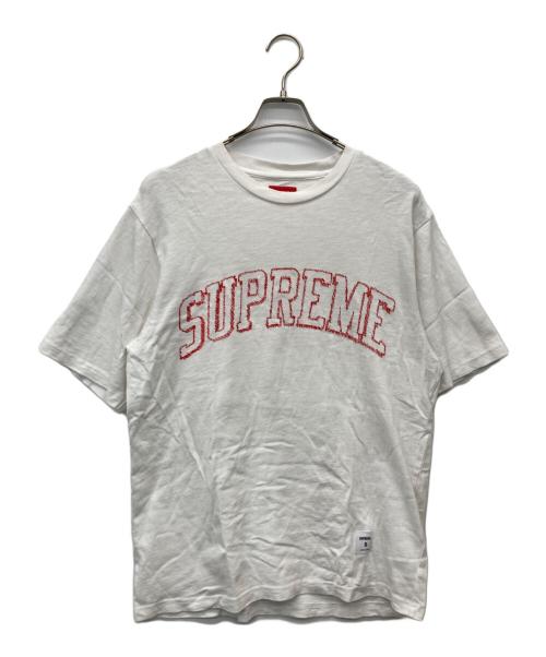 SUPREME（シュプリーム）Supreme (シュプリーム) Sketch Embroidered S/S Top ホワイト サイズ:Sの古着・服飾アイテム