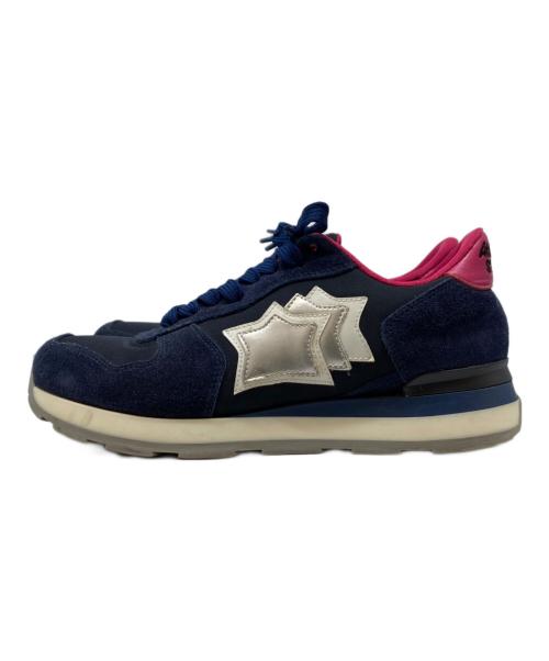 atlantic stars（アトランティックスターズ）atlantic stars (アトランティックスターズ) ローカットスニーカー ネイビー×ピンク サイズ:37の古着・服飾アイテム
