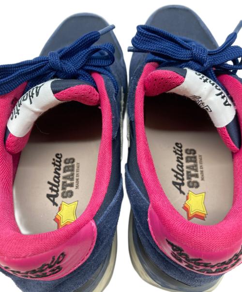atlantic stars（アトランティックスターズ）atlantic stars (アトランティックスターズ) ローカットスニーカー ネイビー×ピンク サイズ:37の古着・服飾アイテム