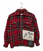 Palm Angelsパーム エンジェルス）の古着「バックロゴプリント ジップアップジャケット」｜レッド