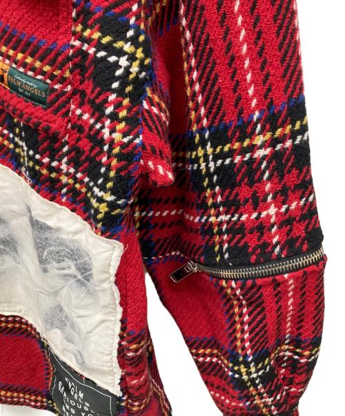 Palm Angels（パーム エンジェルス）Palm Angels (パーム エンジェルス) バックロゴプリント ジップアップジャケット レッド サイズ:46の古着・服飾アイテム