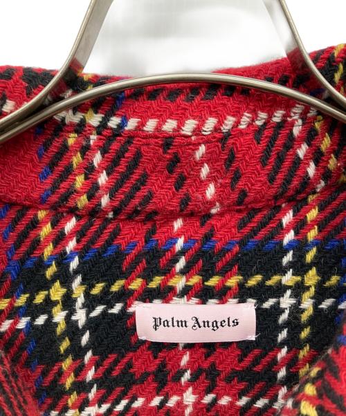 Palm Angels（パーム エンジェルス）Palm Angels (パーム エンジェルス) バックロゴプリント ジップアップジャケット レッド サイズ:46の古着・服飾アイテム