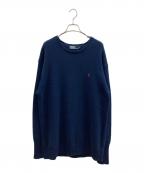POLO RALPH LAURENポロ・ラルフローレン）の古着「コットンニット」｜ネイビー