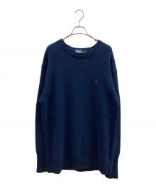 POLO RALPH LAUREN（ポロ・ラルフローレン）の古着「コットンニット」｜ネイビー