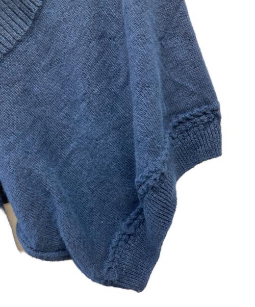 yashiki（ヤシキ）yashiki (ヤシキ) S/Sニット ネイビー サイズ:2の古着・服飾アイテム