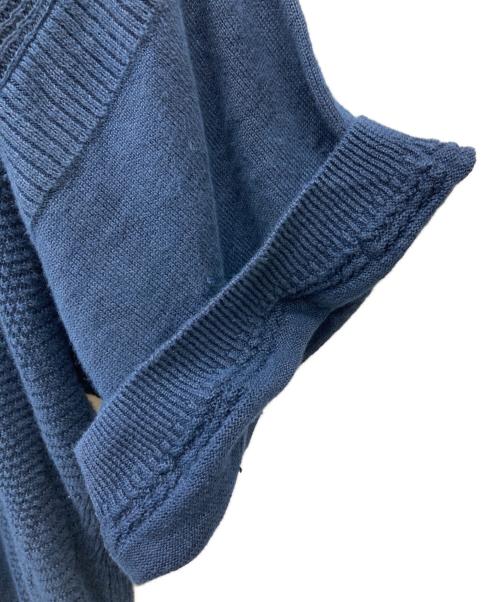 yashiki（ヤシキ）yashiki (ヤシキ) S/Sニット ネイビー サイズ:2の古着・服飾アイテム