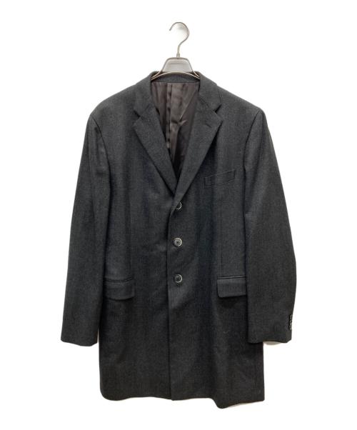 CARUSO（カルーゾ）CARUSO (カルーゾ) ヘリンボーンウールチェスターコート/LORO PIANA/ロロピアーナ チャコールグレー サイズ:56Rの古着・服飾アイテム