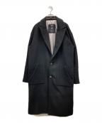 1PIU1UGUALE3 RELAXウノピゥウノウグァーレトレ リラックス）の古着「チェスターコート ウールコート」｜ブラック