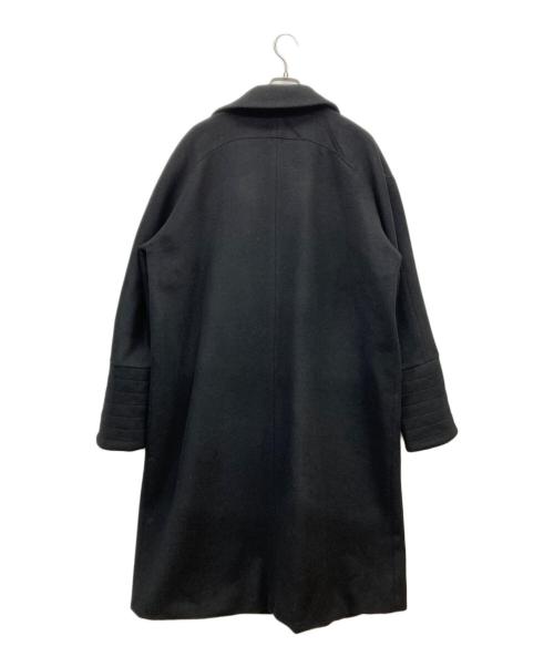 1PIU1UGUALE3 RELAX（ウノピゥウノウグァーレトレ リラックス）1piu1uguale3 relax (ウノピゥウノウグァーレトレ リラックス) チェスターコート ウールコート ブラック サイズ:XXLの古着・服飾アイテム