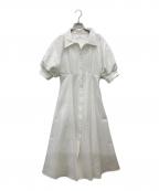 HER LIP TOハーリップトゥ）の古着「25SS Vienna Volume Sleeve Shirt Dress」｜ホワイト