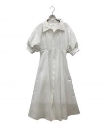 HER LIP TO（ハーリップトゥ）の古着「25SS Vienna Volume Sleeve Shirt Dress」｜ホワイト