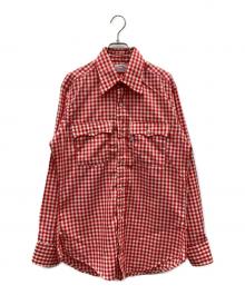 LEVI'S（リーバイス）の古着「70s ギンガムチェックシャツ」｜レッド×ホワイト