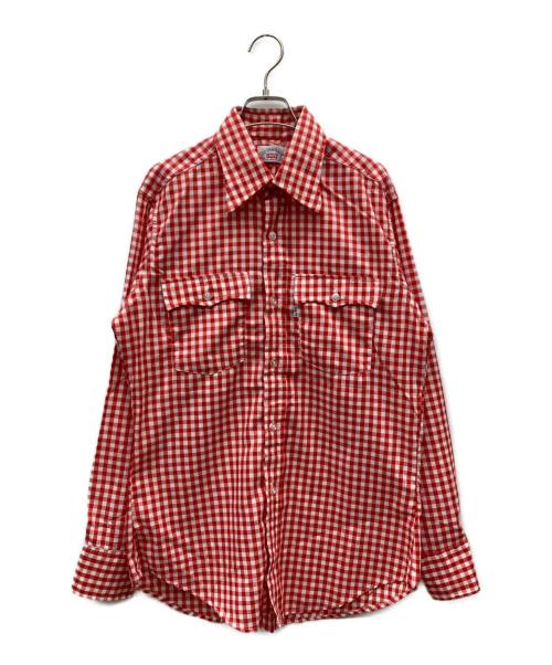 LEVI'S（リーバイス）LEVI'S (リーバイス) 70s ギンガムチェックシャツ レッド×ホワイト サイズ:Mの古着・服飾アイテム