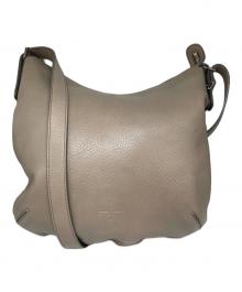 HIROFU（ヒロフ）の古着「シボ革ショルダーバッグ」｜グレージュ