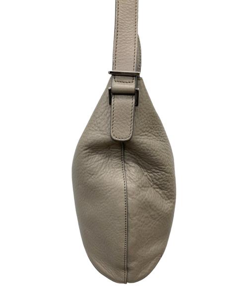 HIROFU（ヒロフ）HIROFU (ヒロフ) シボ革ショルダーバッグ グレージュの古着・服飾アイテム