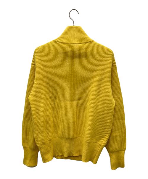 ESTNATION（エストネーション）ESTNATION (エストネーション) Halfzip Highneck Knit イエロー サイズ:Mの古着・服飾アイテム