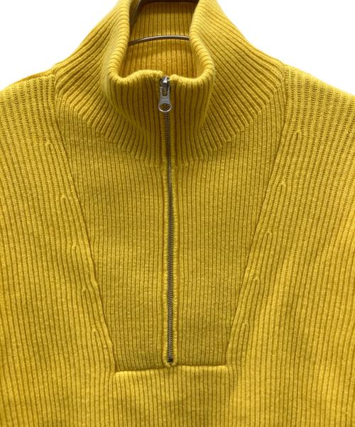 ESTNATION（エストネーション）ESTNATION (エストネーション) Halfzip Highneck Knit イエロー サイズ:Mの古着・服飾アイテム