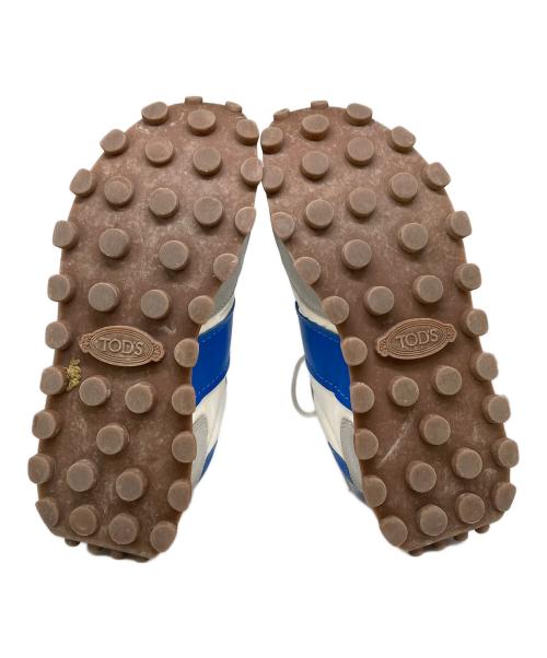TOD'S（トッズ）TOD'S (トッズ) ALLACCIATA RUNNING 25K ホワイト×ブルー サイズ:8の古着・服飾アイテム