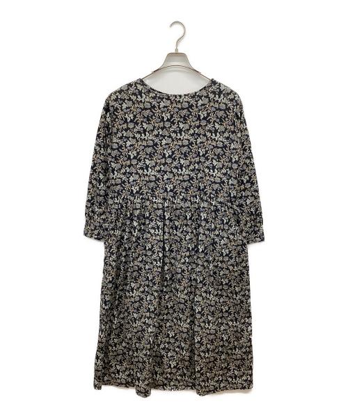 BEARDSLEY（ビアズリー）BEARDSLEY (ビアズリー) サラサプリントワンピース ブラック サイズ:FREEの古着・服飾アイテム