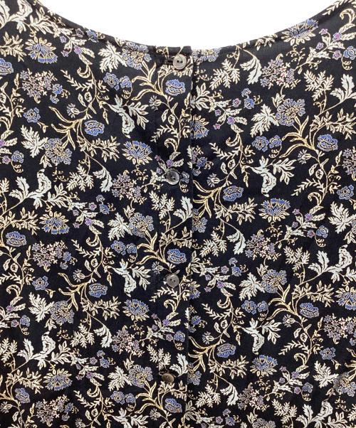 BEARDSLEY（ビアズリー）BEARDSLEY (ビアズリー) サラサプリントワンピース ブラック サイズ:FREEの古着・服飾アイテム