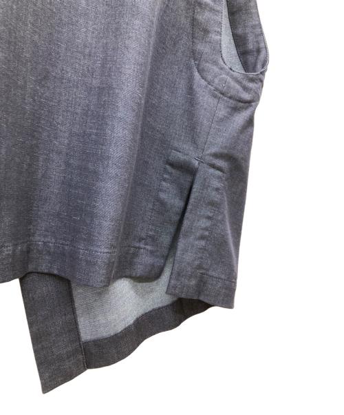 BEARDSLEY（ビアズリー）BEARDSLEY (ビアズリー) インディゴショートベスト インディゴ サイズ:FREEの古着・服飾アイテム