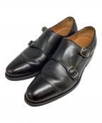 Jalan Sriwijayaジャランスリウァヤ）の古着「ダブルモンクレザーシューズ」｜ブラック