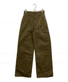 Sea Room lynn（シールームリン）の古着「ハイウエストLOOSEチノトラウザー」｜ブラウン