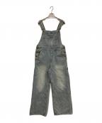 Sea Room lynnシールームリン）の古着「ダメージ加工デニムオーバーオール」｜インディゴ