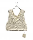 Sea Room lynnシールームリン）の古着「HM 2wayニットベスト」｜アイボリー