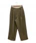anuke（アンヌーク）の古着「Heather Tuck Pants」｜オリーブ