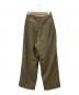 anuke (アンヌーク) Heather Tuck Pants オリーブ サイズ:38：5000円