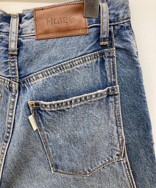 htage（テージ）Htage (テージ) サイドデザインルーズデニム インディゴ サイズ:W25 未使用品の古着・服飾アイテム