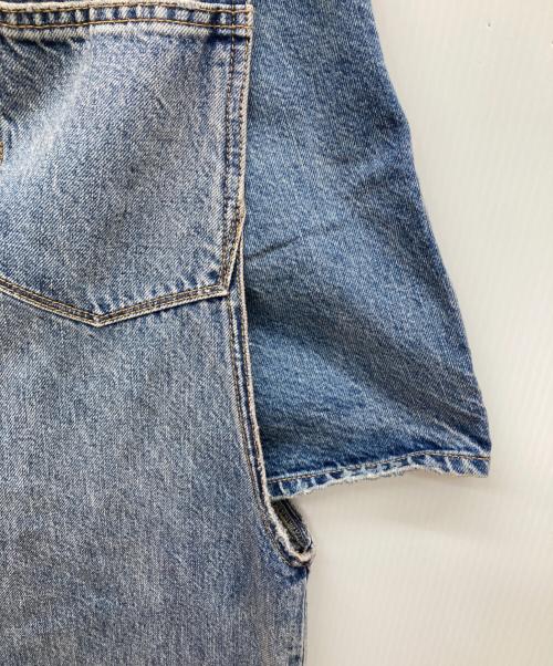 htage（テージ）Htage (テージ) サイドデザインルーズデニム インディゴ サイズ:W25 未使用品の古着・服飾アイテム