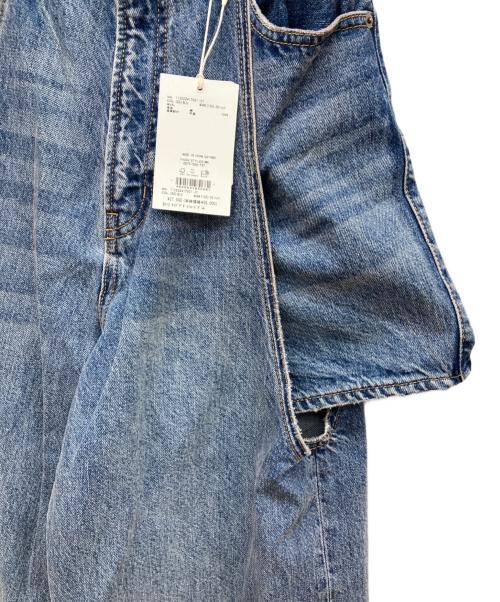 htage（テージ）Htage (テージ) サイドデザインルーズデニム インディゴ サイズ:W25 未使用品の古着・服飾アイテム