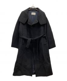 TODAYFUL（トゥデイフル）の古着「Standcollar Wool Coat/スタンドカラーウールコート」｜ブラック