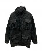 stussyステューシー）の古着「00sミリタリージャケット」｜ブラック