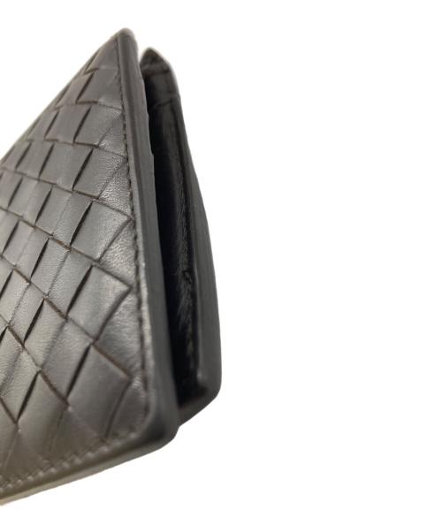 BOTTEGA VENETA（ボッテガベネタ）BOTTEGA VENETA (ボッテガベネタ) イントレチャート折り畳み財布 ブラウンの古着・服飾アイテム