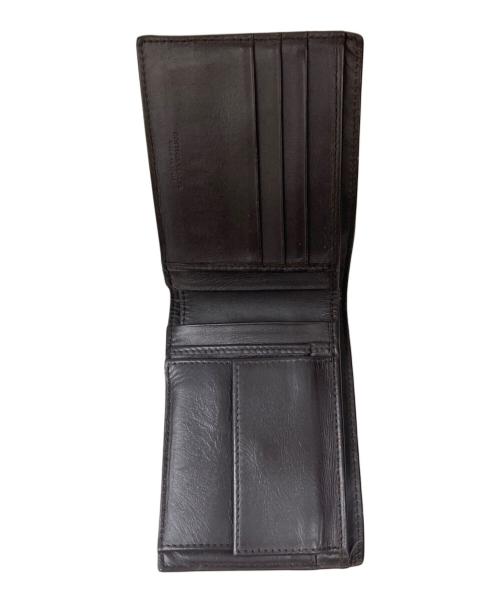 BOTTEGA VENETA（ボッテガベネタ）BOTTEGA VENETA (ボッテガベネタ) イントレチャート折り畳み財布 ブラウンの古着・服飾アイテム