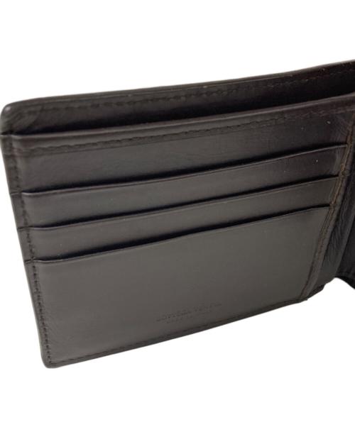 BOTTEGA VENETA（ボッテガベネタ）BOTTEGA VENETA (ボッテガベネタ) イントレチャート折り畳み財布 ブラウンの古着・服飾アイテム
